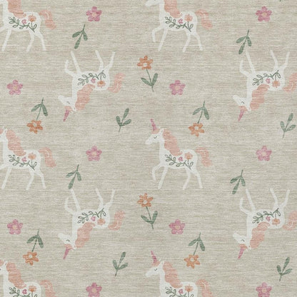 10' X 14' Beige And Gray Floral Washable Indoor Outdoor Area Rug HomeRoots