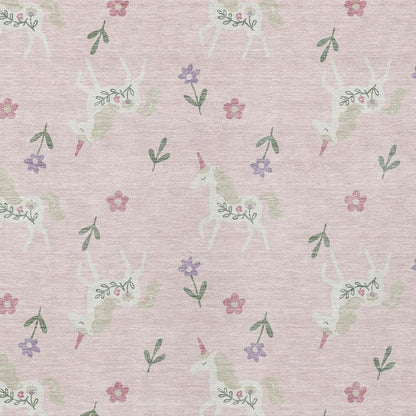 5' X 8' Pink And Ivory Floral Washable Indoor Outdoor Area Rug HomeRoots