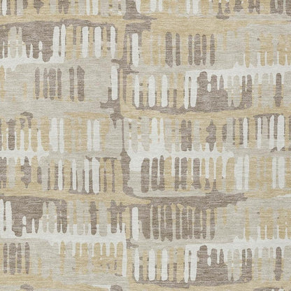 8' X 10' Beige And Taupe Abstract Washable Indoor Outdoor Area Rug HomeRoots