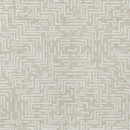 3' X 5' Beige And Blue Geometric Washable Indoor Outdoor Area Rug HomeRoots