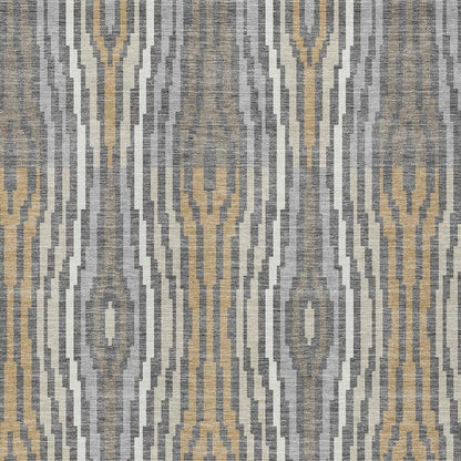 3' X 5' Gray And Ivory Abstract Washable Indoor Outdoor Area Rug HomeRoots