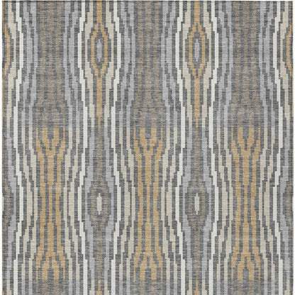 3' X 5' Gray And Ivory Abstract Washable Indoor Outdoor Area Rug HomeRoots