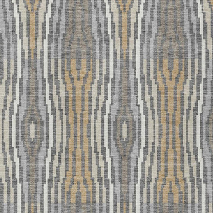 3' X 5' Gray And Ivory Abstract Washable Indoor Outdoor Area Rug HomeRoots