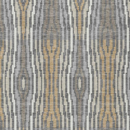 5' X 8' Gray And Ivory Abstract Washable Indoor Outdoor Area Rug HomeRoots