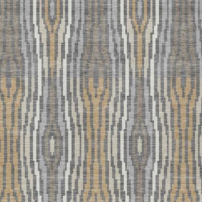 8' X 10' Gray And Ivory Abstract Washable Indoor Outdoor Area Rug HomeRoots