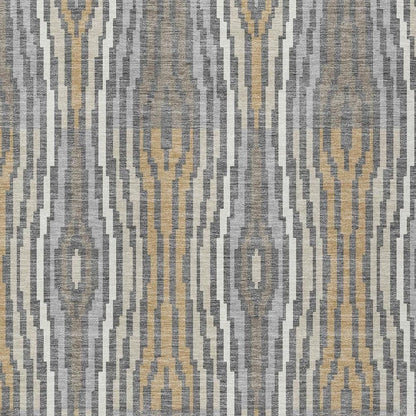 10' X 14' Gray And Ivory Abstract Washable Indoor Outdoor Area Rug HomeRoots
