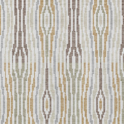 8' X 10' Ivory And Brown Abstract Washable Indoor Outdoor Area Rug HomeRoots