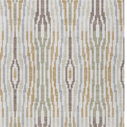 9' X 12' Ivory And Brown Abstract Washable Indoor Outdoor Area Rug HomeRoots