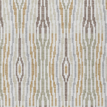 10' X 14' Ivory And Brown Abstract Washable Indoor Outdoor Area Rug HomeRoots