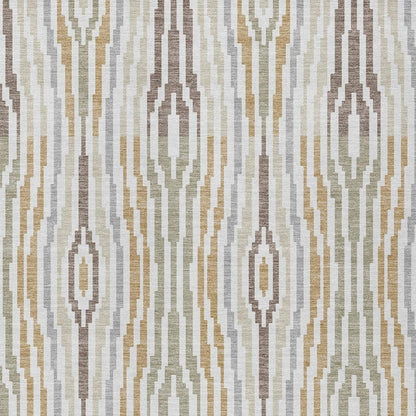10' X 14' Ivory And Brown Abstract Washable Indoor Outdoor Area Rug HomeRoots