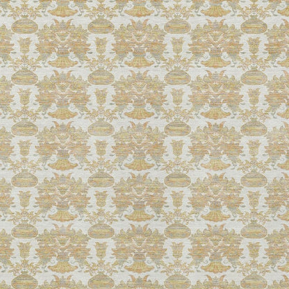 9' X 12' Ivory And Wheat Floral Washable Indoor Outdoor Area Rug HomeRoots