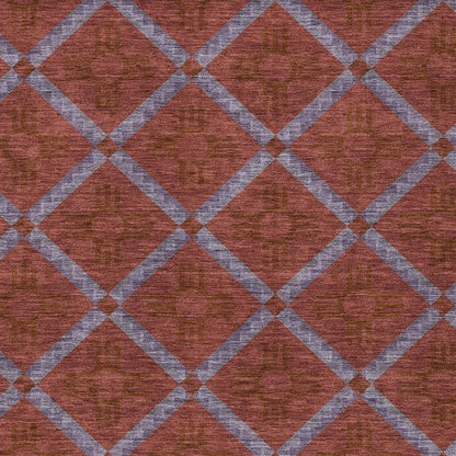 9' X 12' Red And Green Geometric Washable Indoor Outdoor Area Rug HomeRoots