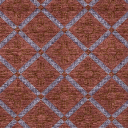 9' X 12' Red And Green Geometric Washable Indoor Outdoor Area Rug HomeRoots