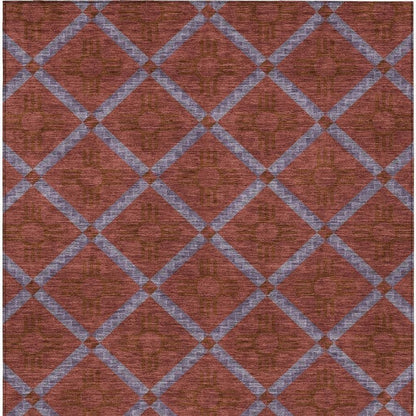 10' X 14' Red And Green Geometric Washable Indoor Outdoor Area Rug HomeRoots