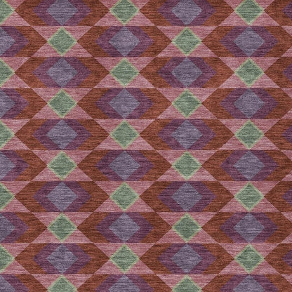 9' X 12' Burgundy And Pewter Geometric Washable Indoor Outdoor Area Rug HomeRoots