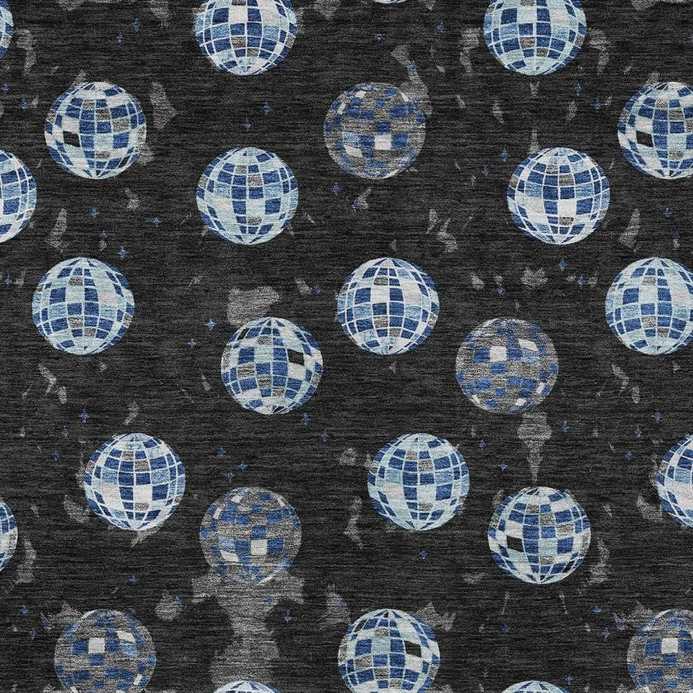 3' X 5' Black And Red Geometric Washable Indoor Outdoor Area Rug HomeRoots