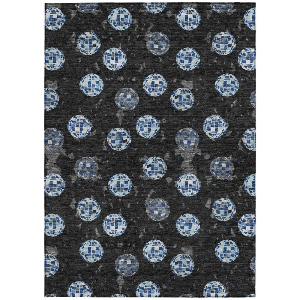 9' X 12' Black And Red Geometric Washable Indoor Outdoor Area Rug HomeRoots