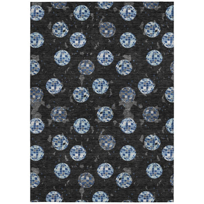 9' X 12' Black And Red Geometric Washable Indoor Outdoor Area Rug HomeRoots