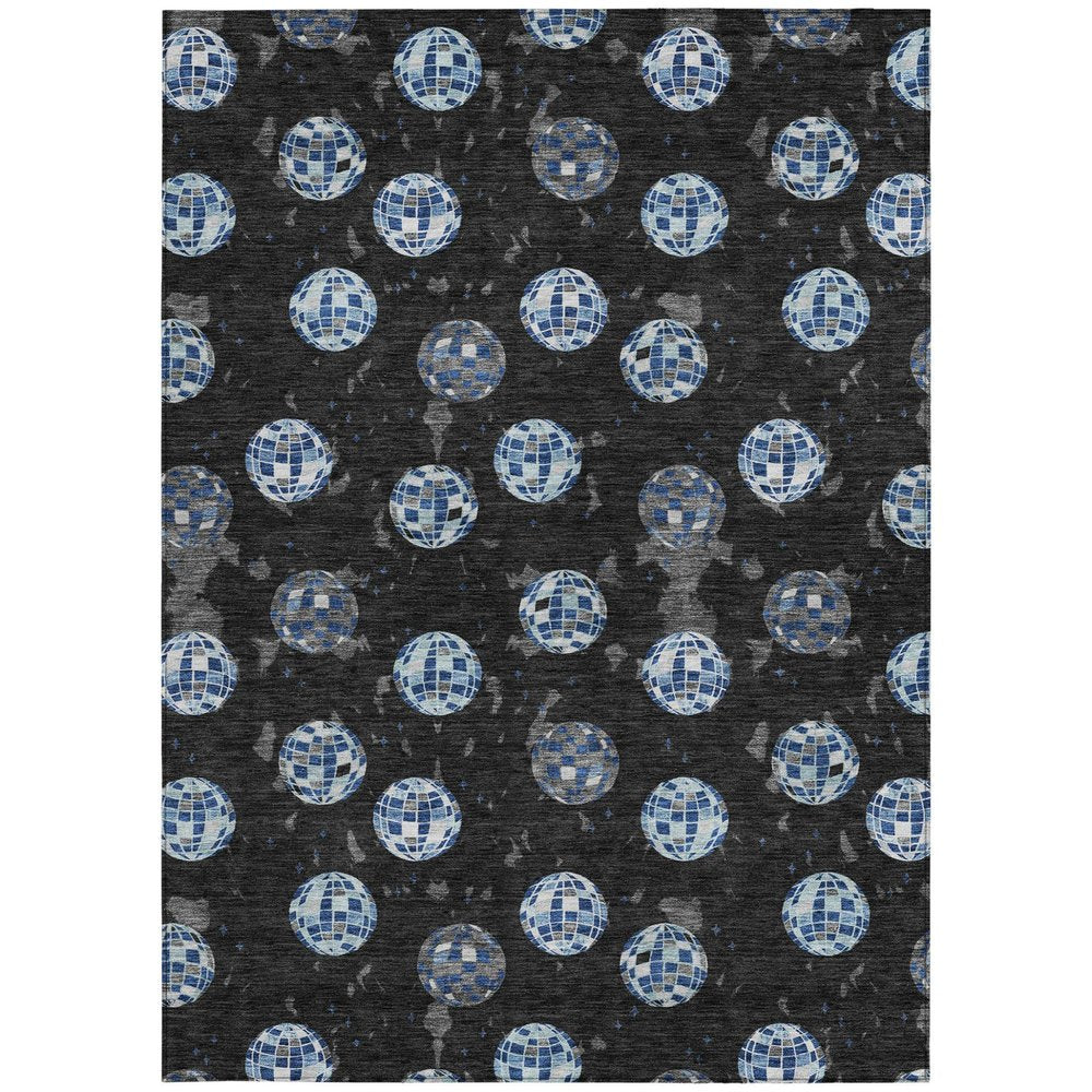 10' X 14' Black And Red Geometric Washable Indoor Outdoor Area Rug HomeRoots