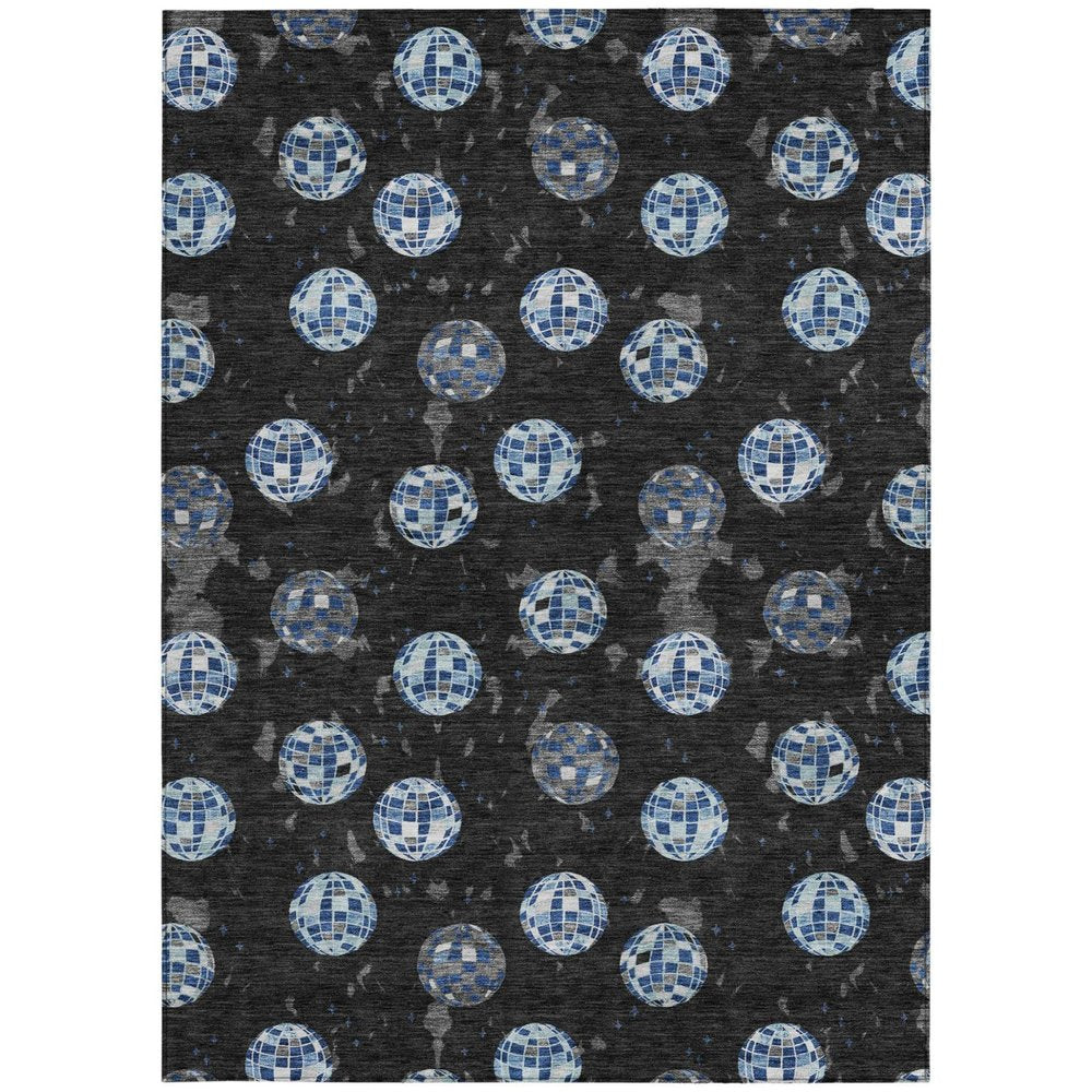 10' X 14' Black And Red Geometric Washable Indoor Outdoor Area Rug HomeRoots