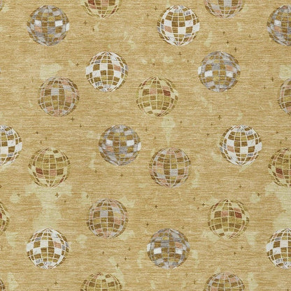 8' X 10' Gold And Blue Geometric Washable Indoor Outdoor Area Rug HomeRoots
