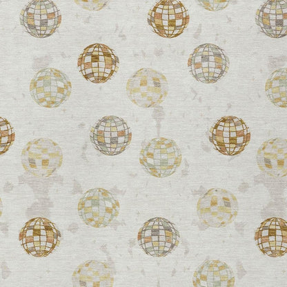 5' X 8' Ivory And Copper Geometric Washable Indoor Outdoor Area Rug HomeRoots