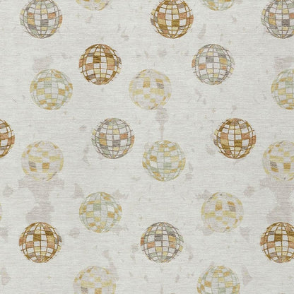 9' X 12' Ivory And Copper Geometric Washable Indoor Outdoor Area Rug HomeRoots