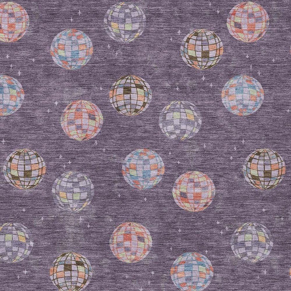3' X 5' Plum And Purple Geometric Washable Indoor Outdoor Area Rug HomeRoots