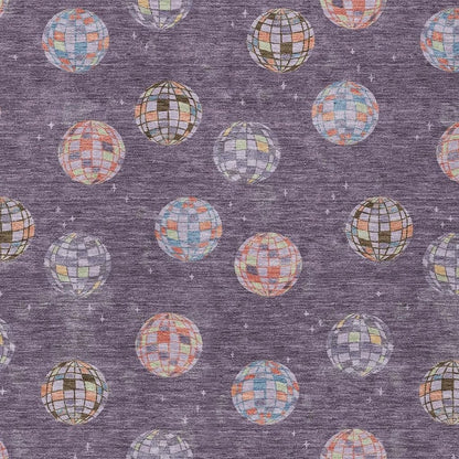5' X 8' Plum And Purple Geometric Washable Indoor Outdoor Area Rug HomeRoots