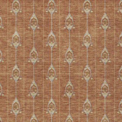 3' X 5' Rust And Linen Geometric Washable Indoor Outdoor Area Rug HomeRoots