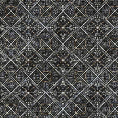 5' X 8' Black And Green Geometric Washable Indoor Outdoor Area Rug HomeRoots