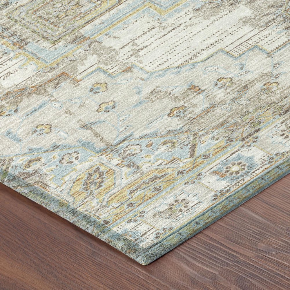 10' X 14' Ivory And Orange Oriental Washable Indoor Outdoor Area Rug HomeRoots