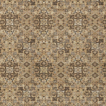 10' X 14' Copper And Green Oriental Washable Indoor Outdoor Area Rug HomeRoots