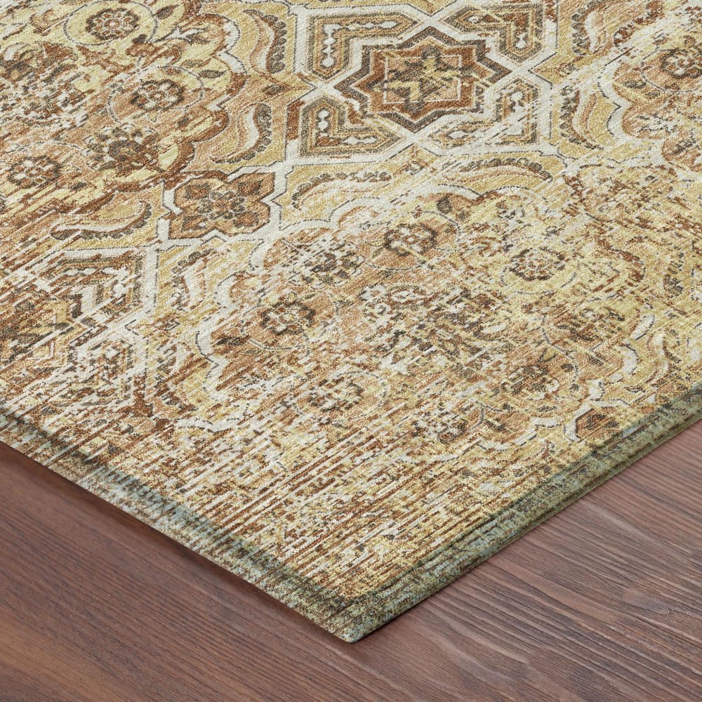 9' X 12' Copper And Purple Floral Washable Indoor Outdoor Area Rug HomeRoots