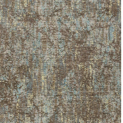 9' X 12' Brown And Graphite Abstract Washable Indoor Outdoor Area Rug HomeRoots