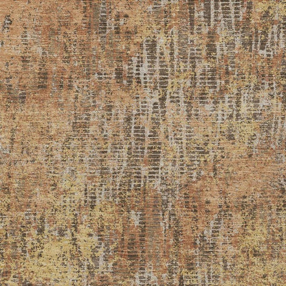 10' X 14' Copper And Ivory Abstract Washable Indoor Outdoor Area Rug HomeRoots