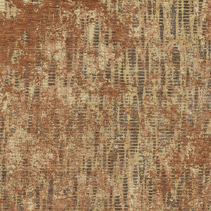 9' X 12' Orange And Brown Abstract Washable Indoor Outdoor Area Rug HomeRoots
