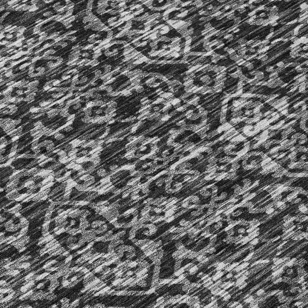 9' X 12' Black And Saffron Oriental Washable Indoor Outdoor Area Rug HomeRoots