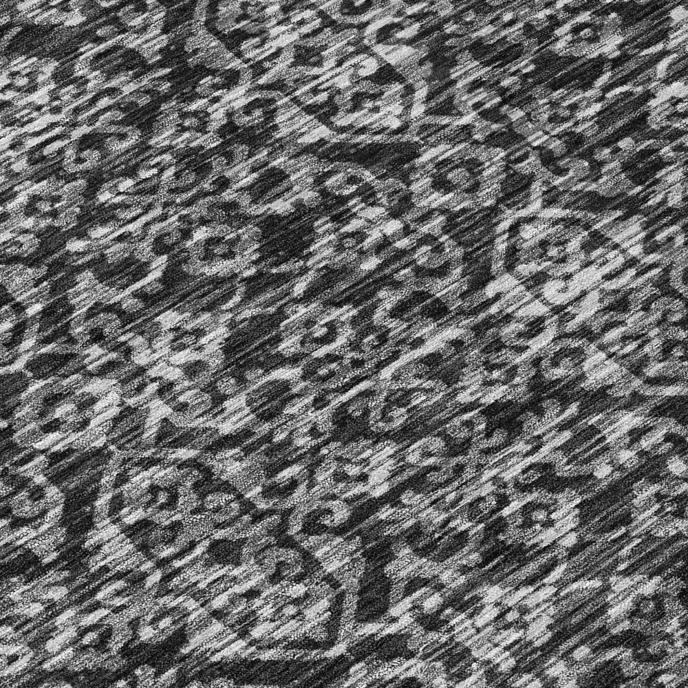 10' X 14' Black And Saffron Oriental Washable Indoor Outdoor Area Rug HomeRoots