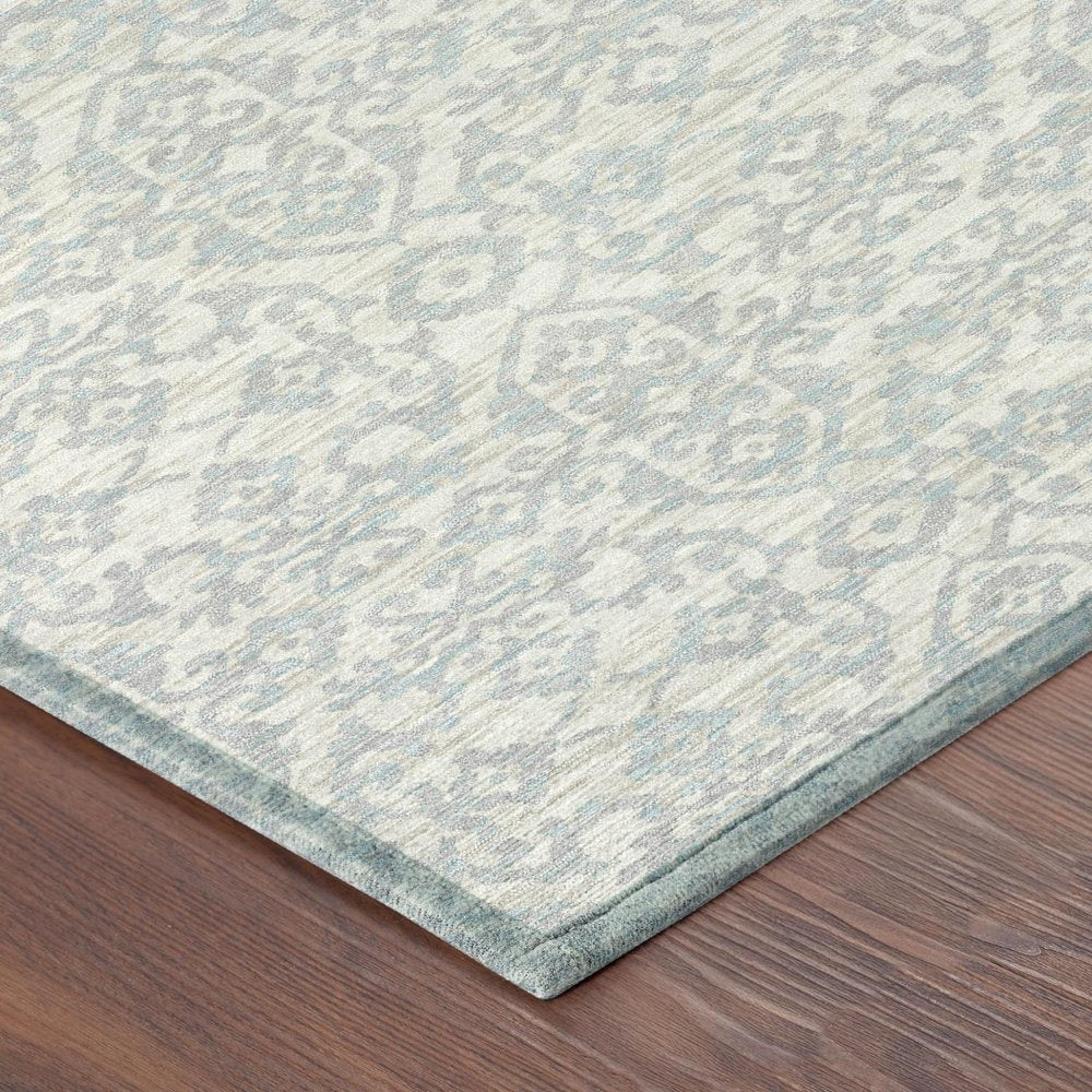 8' X 10' Ivory And Gray Oriental Washable Indoor Outdoor Area Rug HomeRoots
