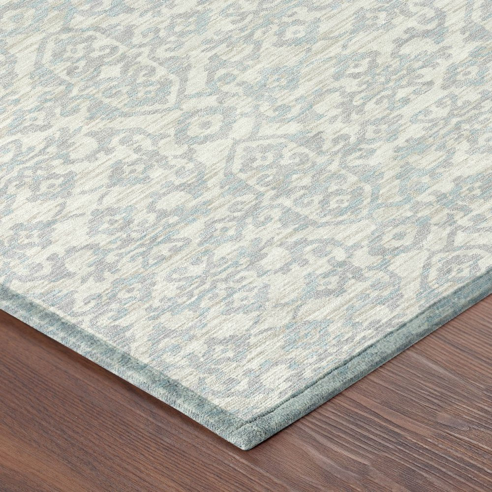 10' X 14' Ivory And Gray Oriental Washable Indoor Outdoor Area Rug HomeRoots