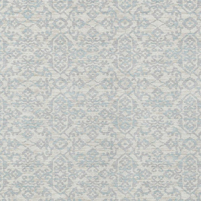 10' X 14' Ivory And Gray Oriental Washable Indoor Outdoor Area Rug HomeRoots