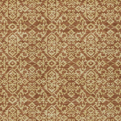 10' X 14' Orange And Graphite Oriental Washable Indoor Outdoor Area Rug HomeRoots