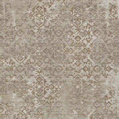 5' X 8' Beige And Gray Oriental Washable Indoor Outdoor Area Rug HomeRoots