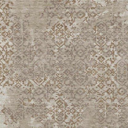 8' X 10' Beige And Gray Oriental Washable Indoor Outdoor Area Rug HomeRoots