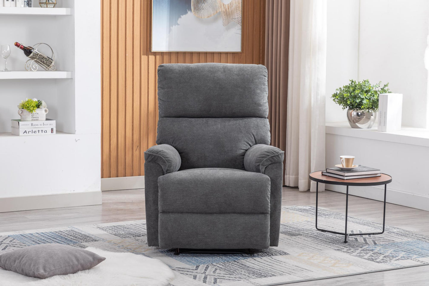 Minimalism Style Electric Recliner, Cute Armchair with Simple Design for Easy Leisure time, USB Port Aviaable, Suitable Sofa for Living Room - FurniFindUSA