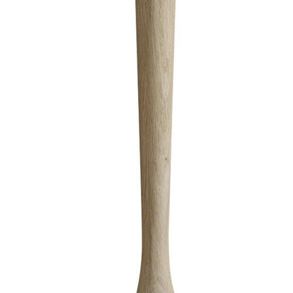 26" White And Natural Marble And Solid Wood Cocktail Pedestal End Table HomeRoots
