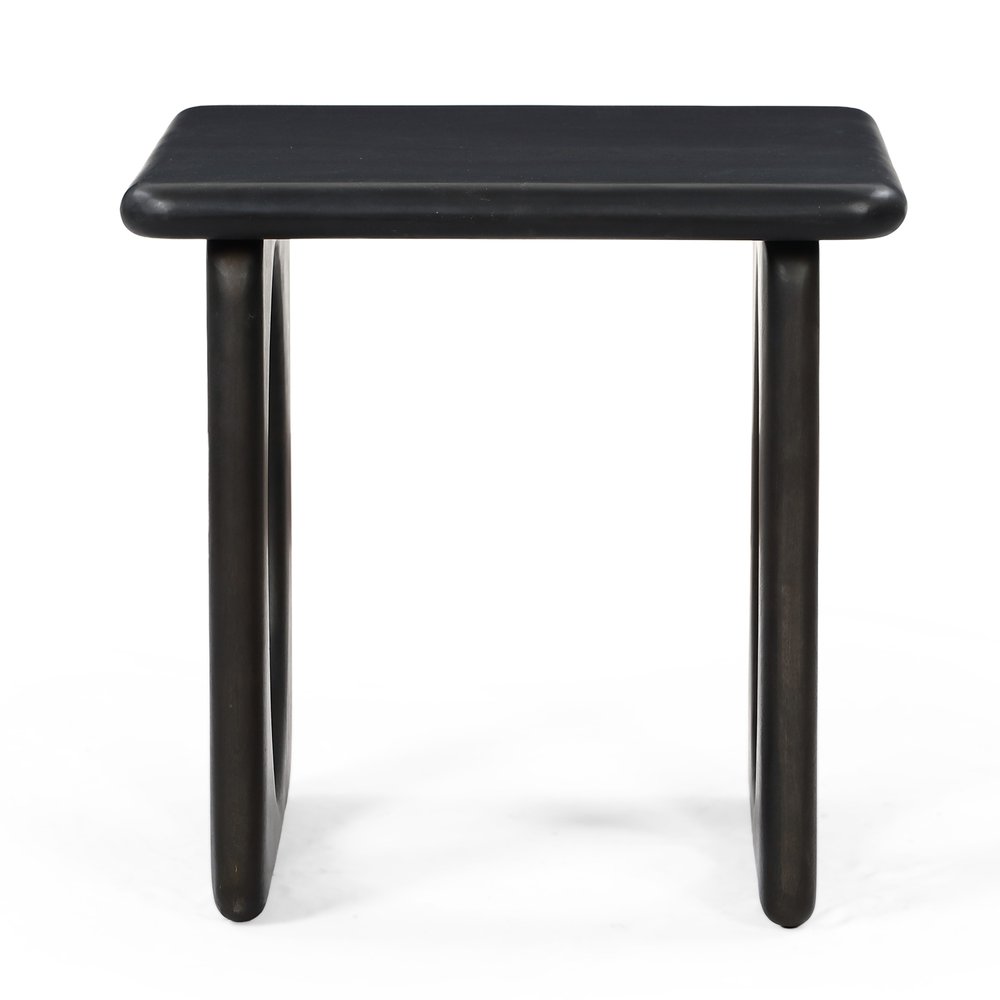 20" Espresso Solid Wood Square Frame End Table — view 4