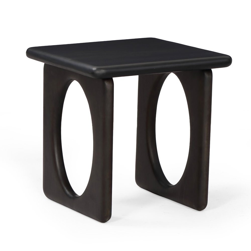 20" Espresso Solid Wood Square Frame End Table — view 7