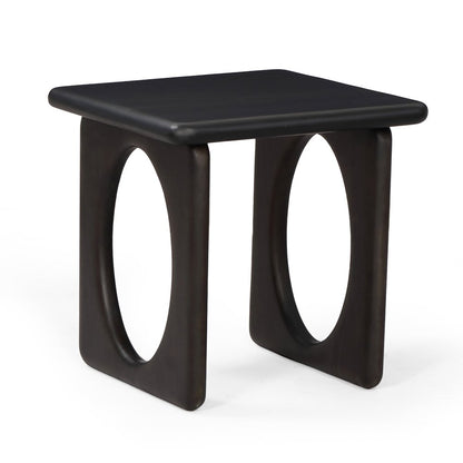 20" Espresso Solid Wood Square Frame End Table HomeRoots